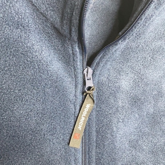 Woolrich fleece jacket navy blue size medium - Picture 2 of 6